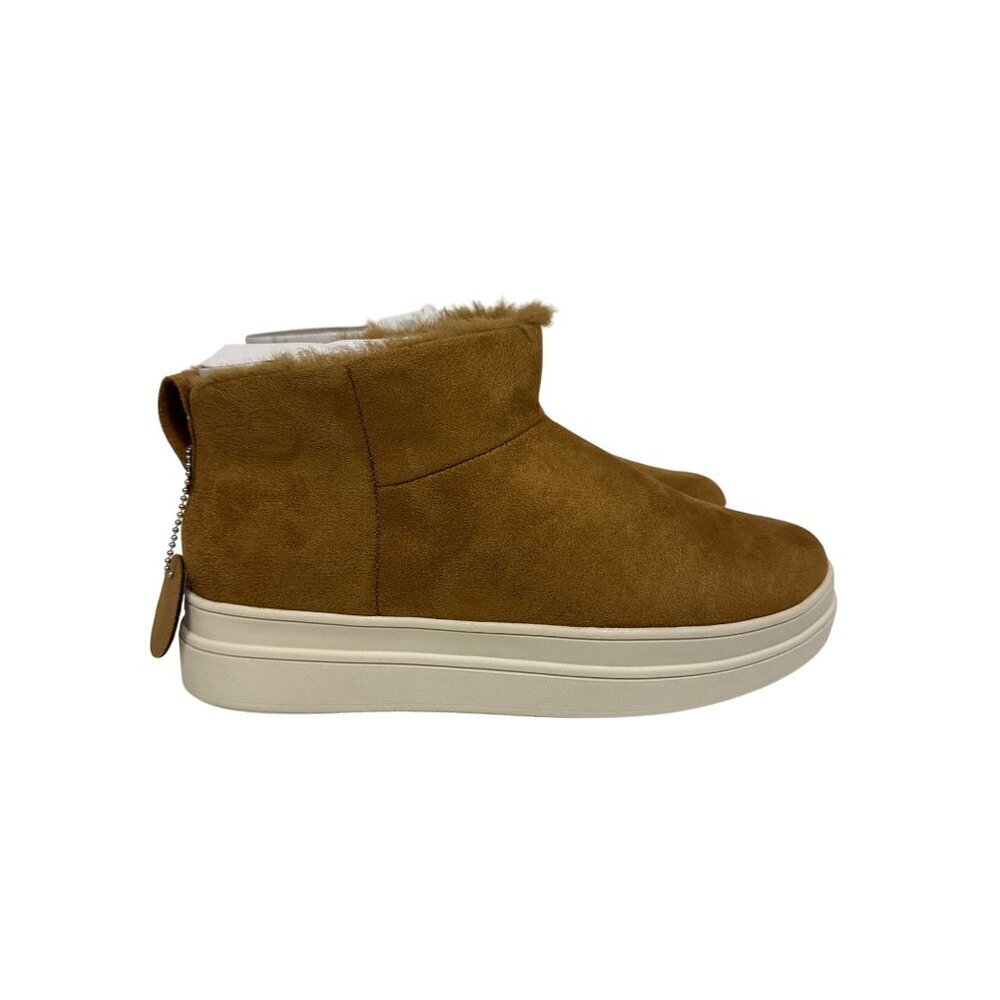 Urban Sport J/Slide Women's Bootie Nicley Tan Pull On Faux Fur Size 9.5 New NIB